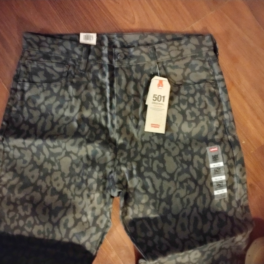 Levi's 501 camo men's 34X32